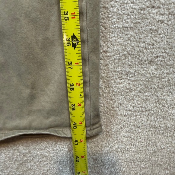 Lucky Brand 363 Vintage Straight Mens 32x32 Khaki Tan Stretch Chino Pants - Picture 8 of 8
